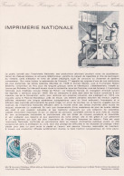 1978 FRANCE Document De La Poste Imprimerie Nationale N° 2014 - Documenten Van De Post