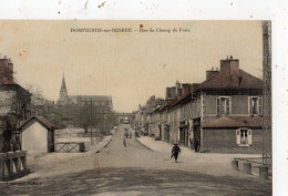 DOMPIERRE-SUR-BESBRE RUE DU CHAMP DE FOIRE    ( CARTE TOILEE ET COLORISEE ) - Other & Unclassified