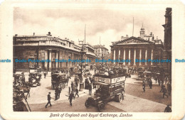 R108035 Bank Of England And Royal Exchange. London. Valentine. 1913 - Autres & Non Classés