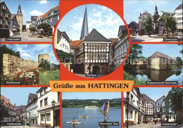 72225929 Hattingen Ruhr Untermarkt Obermarkt Wasserschloss Kemnade Rathaus Stadt - Hattingen