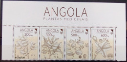 Angola 1992, Medical Plants, MNH Stamps Strip - Angola
