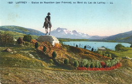 - 38 - LAFFREY (Isère). Statue De Napoléon (par Frémiet), Au Bord Du Lac De Laffrey - Laffrey