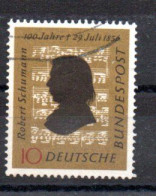 ALLEMAGNE - GERMANY - 1956 - ROBERT SCHUMANN - 100éme ANNIVERSAIRE DU DECES - 100th ANNIVERSARY OF DEATH - - Gebraucht