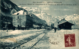 BOURG D'OISANS LA GARE L'HOTEL DE L'OBERLAND - Bourg-d'Oisans