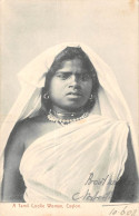 CPA CEYLON / A TAMIL COOLIE WOMAN / CEYLON - Sri Lanka (Ceilán)