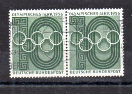 ALLEMAGNE - GERMANY - 1956 - MELBOURNE - JEUX OLYMPIQUES - OLYMPIC GAMES - ANNEE OLYMPIQUE - OLYMPIC YEAR - Se Tenant - - Gebraucht