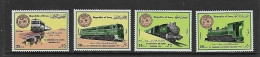 IRAQ 1975 TRAINS YVERT N°764/767 NEUF MNH** - Trenes