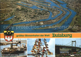 72225625 Duisburg Ruhr Fliegeraufnahme Groesster Binnenhafen Der Welt Duisburg R - Duisburg