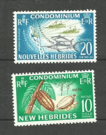NOUVELLES-HEBRIDES N°216, 219 Neufs Avec Charnière* Cote 4.70€ - Unused Stamps