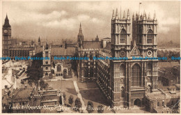 R108465 London. Westminster Abbey. St. Margarets And Houses Of Parliament. Beagl - Sonstige & Ohne Zuordnung