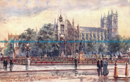 R108478 Westminster Abbey And St. Margarets Church From Parliament Street. Tuck. - Wereld