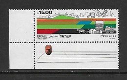 ISRAEL 1983 TRAINS AVEC TAB YVERT N°883 NEUF MNH** - Treinen