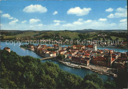 72225494 Passau Zusammenfluss Donau Und Inn Stadtansicht Passau - Passau