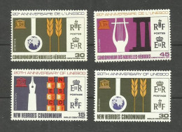 NOUVELLES-HEBRIDES N°250 à 253 Neufs** Cote 5.40€ - Unused Stamps