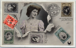 THEMES - LANGUAGE DU TIMBRE -  Carte Postale Ancienne [78671] - Postzegels (afbeeldingen)