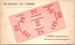 THEMES - LANGUAGE DU TIMBRE -  Carte Postale Ancienne [78650] - Timbres (représentations)