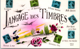 THEMES - LANGUAGE DU TIMBRE -  Carte Postale Ancienne [78651] - Francobolli (rappresentazioni)