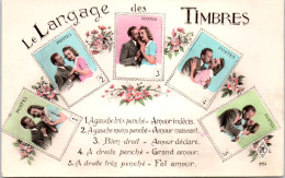 THEMES - LANGUAGE DU TIMBRE -  Carte Postale Ancienne [78646] - Timbres (représentations)
