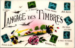 THEMES - LANGUAGE DU TIMBRE -  Carte Postale Ancienne [78642] - Postzegels (afbeeldingen)