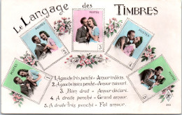 THEMES - LANGUAGE DU TIMBRE -  Carte Postale Ancienne [78638] - Timbres (représentations)