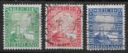 Alemania Imperio 1925  Mi 372-374 - Unused Stamps