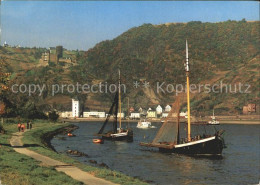 72225376 St Goar Burg Katz Boote St. Goar - St. Goar