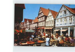 72225213 Celle Niedersachsen Fussgaengerviertel Schuhstrasse Markt Brandplatz  A - Celle