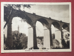 Cartolina - Dronero ( Cuneo ) - Ponte Nuovo E Ponte Vecchio - 1935 Ca. - Cuneo