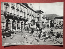 Cartolina - Aosta - Piazza Emilio Chanoux -  1950 Ca. - Altri & Non Classificati