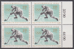 1963 (2) , Olympische Winterspiele , Innsbruck ( Mi.Nr.: 1140 ) 4-er Block Postfrisch ** - Ungebraucht
