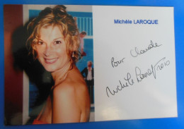 AUTOGRAPHE DE MICHELE LAROQUE SUR PHOTO - Actores Y Comediantes 