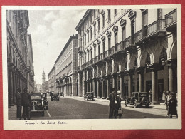 Cartolina - Torino - Via Roma Nuova - 1940 Ca. - Autres & Non Classés