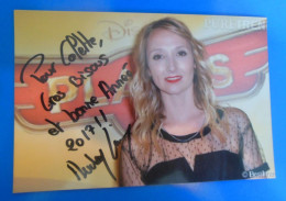 AUTOGRAPHE DE AUDREY LAMY SUR PHOTO - Schauspieler Und Komiker