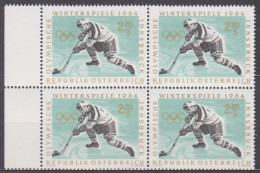 1963 (5) , Olympische Winterspiele , Innsbruck ( Mi.Nr.: 1140 ) 4-er Block Postfrisch ** - Neufs