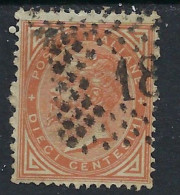 ITALY, 1863 VEII CENT 10, USED VF - Oblitérés