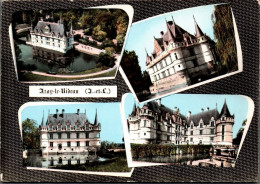 N°42585 Z -cpsm Azay Le Rideau -multivues- - Castles