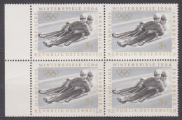 1963 (1) , Olympische Winterspiele , Innsbruck : Rennrodeln ( Mi.Nr.: 1141 ) 4-er Block Postfrisch ** - Nuovi