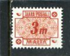 MALTA - 1973  POSTAGE DUE  3m  MINT NH - Malta