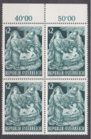 1963 (1) , Weihnachten ( Mi.Nr.: 1143 ) 4-er Block Postfrisch ** - Unused Stamps