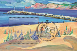 Spain 2024 - Pintura, Menchu Gal, Playa De Fuenterrabia Carte Maximum - Unused Stamps