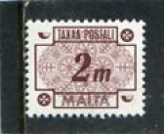 MALTA - 1973  POSTAGE DUE  2m  MINT NH - Malta