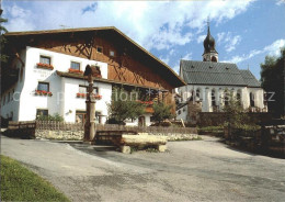 72224372 Fiss Tirol Pfarrkirche Mit Schmiedles Haus Fiss - Autres & Non Classés