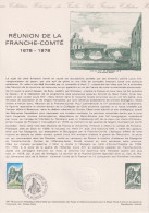 1978 FRANCE Document De La Poste Réunion De La Franche Comté N° 2015 - Documenten Van De Post