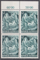 1963 (2) , Weihnachten ( Mi.Nr.: 1143 ) 4-er Block Postfrisch ** - Unused Stamps