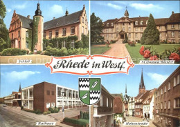 72224283 Rhede Westfalen Schloss St Gudula Kloster Rathaus Hohestrase Rhede West - Autres & Non Classés