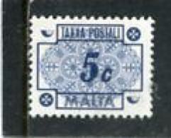 MALTA - 1973  POSTAGE DUE  5c  MINT NH - Malta