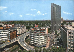 72224273 Duesseldorf Auto Hochstrasse Mit Thyssen Haus Duesseldorf - Düsseldorf