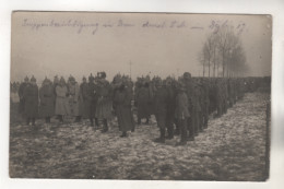+5149, FOTO-AK, WK I,  Frankreich > [55] Meuse, Dun-sur-Meuse, Truppenbesichtigung - War 1914-18