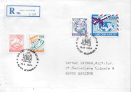 Postzegels > Europa > Joegoslavië > Aangetekene Brief Met 4 Postzegels (17877) - Autres & Non Classés