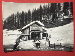 Cartolina - Sportinia - Stazione Partenza Skilift Al M. Triplex - 1950 Ca. - Sonstige & Ohne Zuordnung